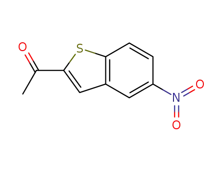 Molecular Structure of 114305-93-0 (Ethanone, 1-(5-nitrobenzo[b]thien-2-yl)-)
