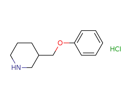 Molecular Structure of 28569-09-7 (3-(PHENOXYMETHYL)PIPERIDINE HYDROCHLORIDE)