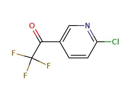 Molecular Structure of 150698-72-9 (Ethanone, 1-(6-chloro-3-pyridinyl)-2,2,2-trifluoro- (9CI))