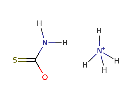 16687-42-6,AMMONIUM THIOCARBAMATE,Carbamicacid, thio-, monoammonium salt (8CI); Carbamothioic acid, monoammonium salt(9CI); Ammonium thiocarbamate