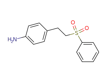 Molecular Structure of 148960-51-4 (Benzenamine, 4-[2-(phenylsulfonyl)ethyl]-)