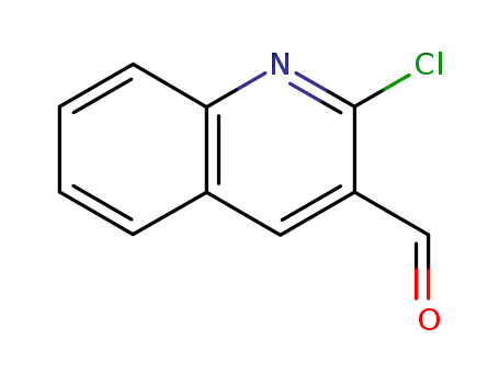 Molecular Structure of 73568-25-9 (2-CHLOROQUINOLINE-3-CARBALDEHYDE)