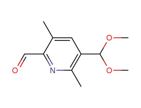 5-dimethoxymetyl-3,6-dimethyl-2-pyridinecarboxaldehyde