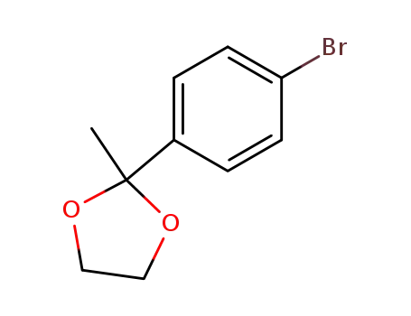 Molecular Structure of 4360-68-3 (4'-Bromoacetophenone ethylene acetal)