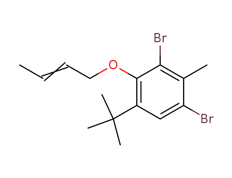 2,4-Dibromo-6-tert-butyl-1-(2-butenyloxy-3-methyl)benzene