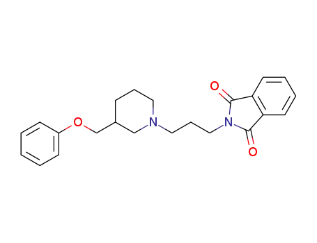 Molecular Structure of 142220-34-6 (1H-Isoindole-1,3(2H)-dione,
2-[3-[3-(phenoxymethyl)-1-piperidinyl]propyl]-)