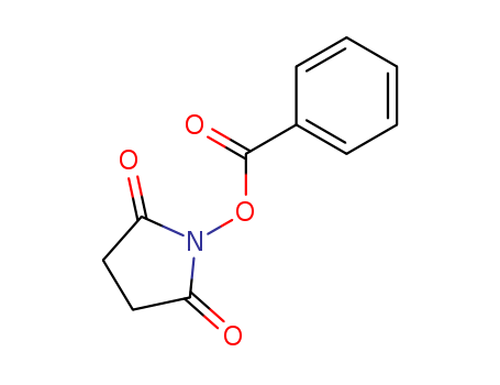 23405-15-4,BZ-OSU,Succinimide,N-(benzoyloxy)- (8CI);N-(Benzoyloxy)succinimide;N-Hydroxysuccinimidylbenzoate;O-Benzoyl-N,N-succinylhydroxylamine;Succinimido benzoate;