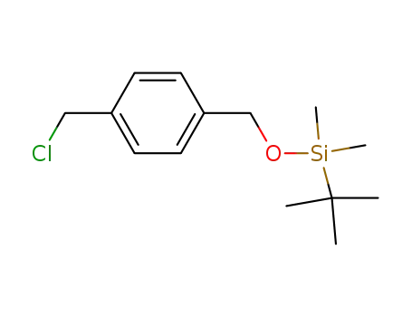 Molecular Structure of 874883-18-8 (Silane, [[4-(chloromethyl)phenyl]methoxy](1,1-dimethylethyl)dimethyl-)