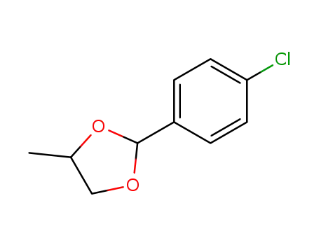 Molecular Structure of 5406-37-1 (2-(4-chlorophenyl)-4-methyl-1,3-dioxolane)