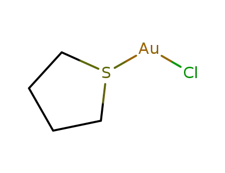Molecular Structure of 39929-21-0 (Gold, chloro(tetrahydrothiophene)-)