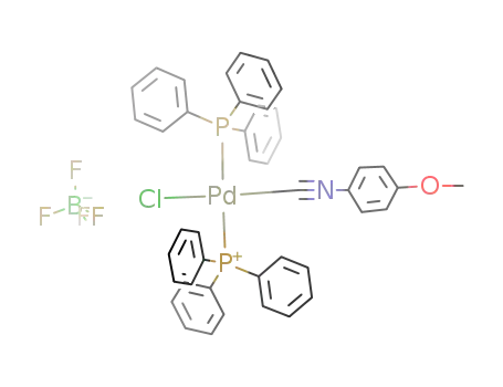 trans-{(PPh3)2Pd(CNC6H4-p-OMe)Cl}BF4