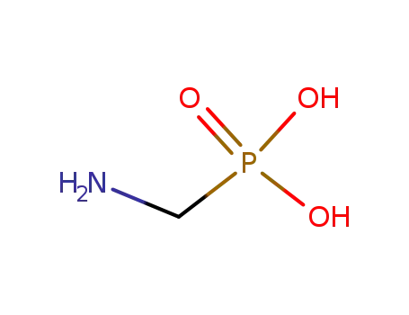 Molecular Structure of 1066-51-9 ((Aminomethyl)phosphonic acid)