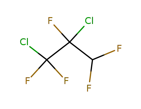 Molecular Structure of 422-44-6 (1,2-dichloro-1,1,2,3,3-pentafluoro-propane)