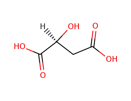 Molecular Structure of 97-67-6 (L-(-)-Malic Acid)