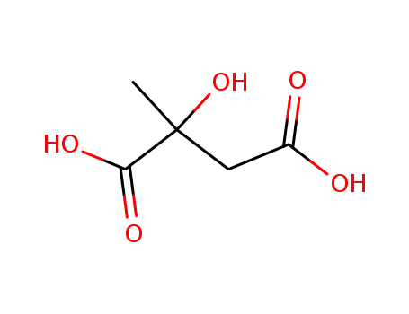 Molecular Structure of 597-44-4 (()-2-hydroxy-2-methylsuccinic acid)