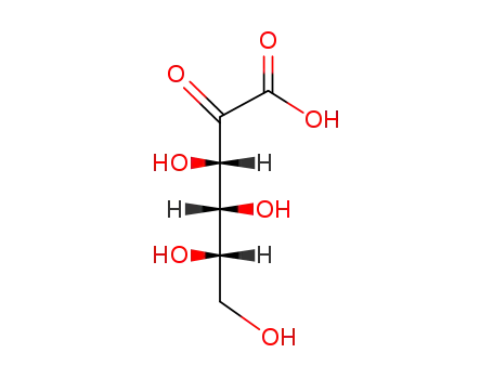 Molecular Structure of 526-98-7 (L-xylo-hex-2-ulosonic acid)