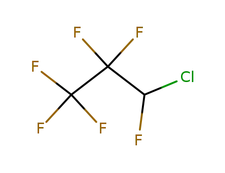 Molecular Structure of 422-57-1 (3-Chloro-1,1,1,2,2,3-hexafluoropropane)