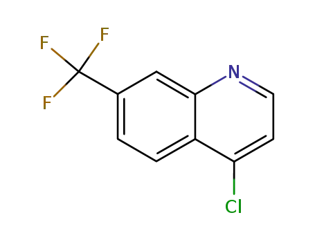 Molecular Structure of 346-55-4 (4-Chloro-7-(trifluoromethyl)quinoline)