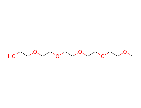 23778-52-1,PENTAETHYLENE GLYCOL MONOMETHYL ETHER,2,5,8,11,14-Pentaoxahexadecan-16-ol(6CI,7CI,8CI,9CI);Ethanol, 2-[2-[2-[2-(2-methoxyethoxy)ethoxy]ethoxy]ethoxy]-(7CI);3,6,9,12,15-Pentaoxahexadecanol;Methoxypentaethylene glycol;Pentaethylene glycol methyl ether;Pentaethylene glycol, monomethyl ether;