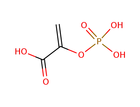 Molecular Structure of 138-08-9 (2-dihydroxyphosphinoyloxyacrylic acid)