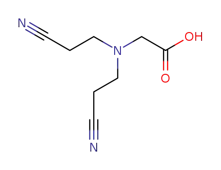Molecular Structure of 6295-23-4 (2-[Bis(2-cyanoethyl)amino]acetic acid)