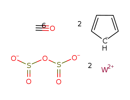 bis(η5-cyclopentadienyl)-μ-disulfito-ditungsten hexacarbonyl
