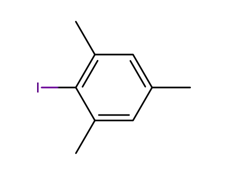 Molecular Structure of 4028-63-1 (2,4,6-Trimethyliodobenzene)