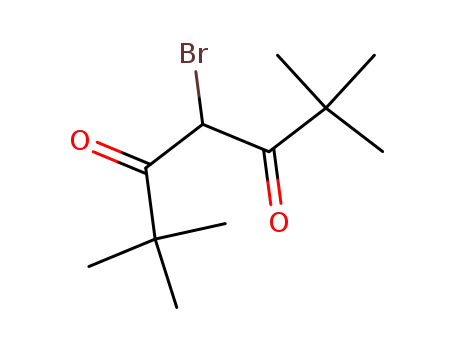 Molecular Structure of 39516-78-4 (3,5-Heptanedione, 4-bromo-2,2,6,6-tetramethyl-)