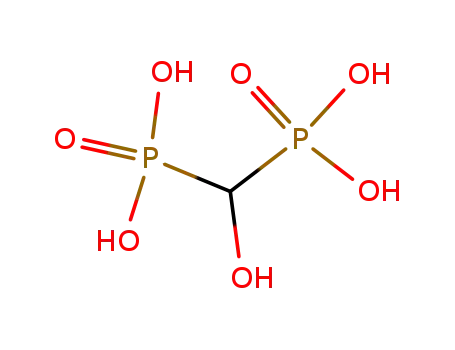 Molecular Structure of 15468-10-7 (hydroxymethanediphosphonic acid)