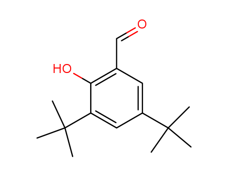 37942-07-7,3,5-Di-tert-butylsalicylaldehyde,Salicylaldehyde,3,5-di-tert-butyl- (6CI,7CI);2-Hydroxy-3,5-di-tert-butylbenzaldehyde;3,5-Bis(tert-butyl)salicylaldehyde;3,5-Di-t-butylsalicylaldehyde;3,5-Di-tert-butylsalicylic aldehyde;3,5-tert-Butyl-2-hydroxybenzaldehyde;
