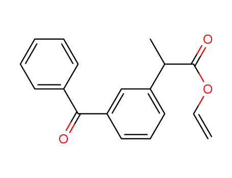 Benzeneacetic acid, 3-benzoyl-a-methyl-, ethenyl ester