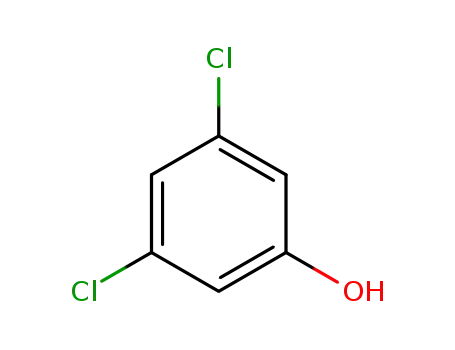 Molecular Structure of 591-35-5 (3,5-Dichlorophenol)