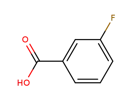 Molecular Structure of 455-38-9 (3-Fluorobenzoic acid)