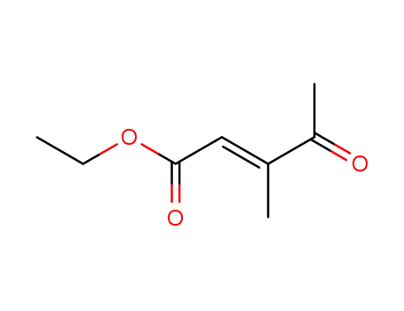 Molecular Structure of 107368-26-3 (2-Pentenoic acid, 3-methyl-4-oxo-, ethyl ester, (E)-)