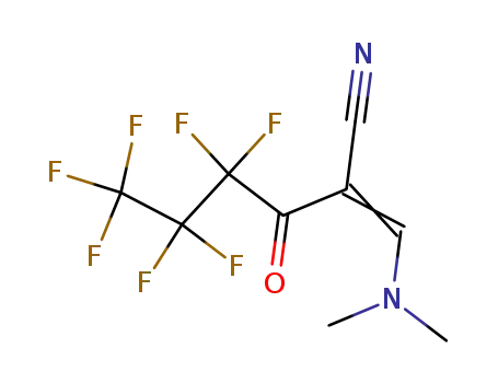 3-dimethylamino-2-(heptafluoropropylcarbonyl)acrylonitrile