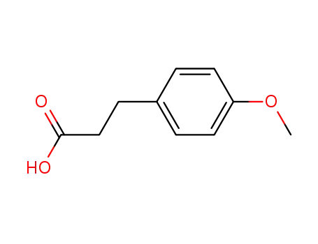 Molecular Structure of 1929-29-9 (3-(4-Methoxyphenyl)propionic acid)