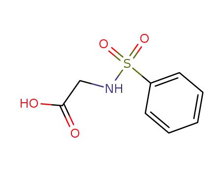 Molecular Structure of 5398-96-9 (BENZENESULFONYLAMINO-ACETIC ACID)