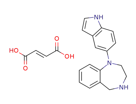 1-(1H-indol-5-yl)-2,3,4,5-tetrahydro-1H-benzo[e][1,4]diazepine fumarate