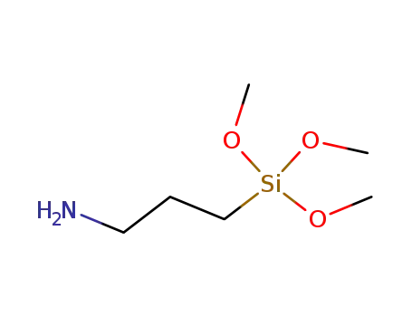 Molecular Structure of 13822-56-5 (3-Aminopropyltrimethoxysilane)