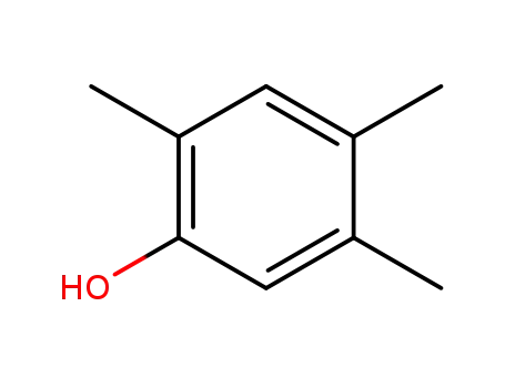 Molecular Structure of 496-78-6 (2,4,5-Trimethylphenol)