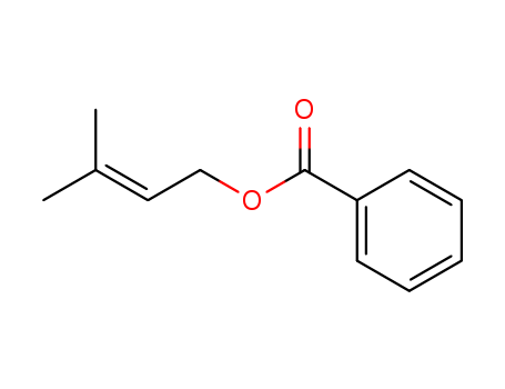 5205-11-8,BENZOIC ACID 3-METHYL-2-BUTENYL ESTER,2-Buten-1-ol,3-methyl-, benzoate (7CI,8CI,9CI); 3-Methyl-2-butenyl benzoate; Prenyl benzoate