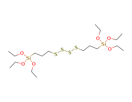 40372-72-3,Bis[3-(triethoxysilyl)propyl]tetrasulfide,3,3'-Bis(triethoxysilylpropyl)tetrasulfide;4,4,15,15-Tetraethoxy-3,16-dioxa-8,9,10,11-tetrathia-4,15-disilaoctadecane;A 1289;B 2494;Bis[g-(triethoxysilyl)propyl] tetrasulfide;Cabrus 4;Degussa Si 69;EF 60;EF 60 (coupling agent);KBE 846;KBE 849;KH 845-4;KH846;MB 69;SCA 98;Silquest A 1289;TESPT;TM 69;Unisilan 41;WD 40;WD 40 (coupling agent);Z 6940;