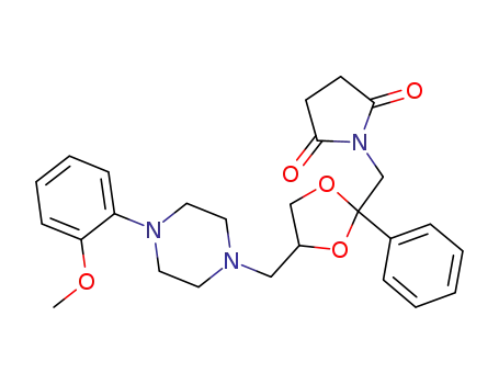 cis-1-{4-[4-(2-methoxyphenyl)piperazin-1-ylmethyl]-2-phenyl-[1,3]dioxolan-2-ylmethyl}pyrrolidine-2,5-dione