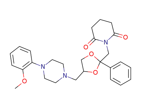 trans-1-{4-[4-(2-methoxyphenyl)piperazin-1-ylmethyl]-2-phenyl-[1,3]dioxolan-2-ylmethyl}piperidine-2,6-dione