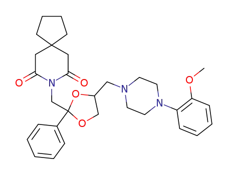 cis-8-{4-[4-(2-methoxyphenyl)piperazin-1-ylmethyl]-2-phenyl-[1,3]dioxolan-2-ylmethyl}-8-azaspiro[4.5]decane-7,9-dione