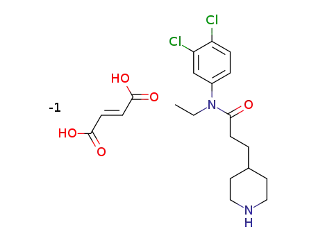 N-(3,4-dichloro-phenyl)-N-ethyl-3-piperidin-4-yl-propionamide fumarate