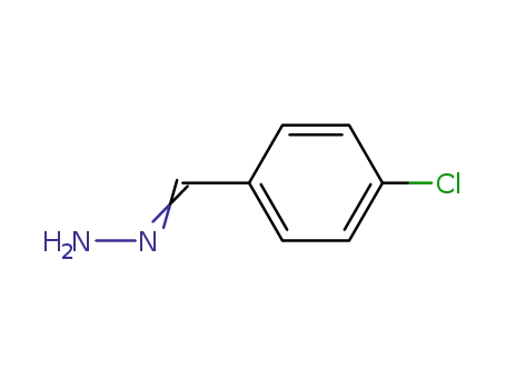 Molecular Structure of 52372-80-2 (Benzaldehyde, 4-chloro-, hydrazone)