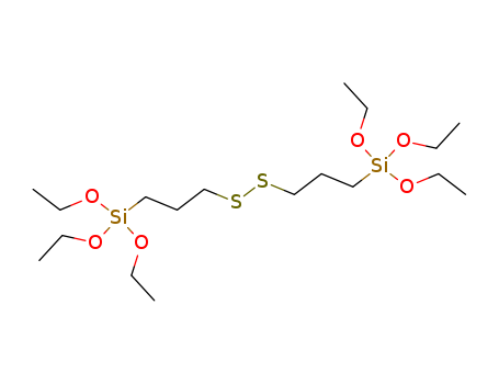 56706-10-6,Bis(triethoxysilylpropyl) disulfide,3,3'-Bis(triethoxysilylpropyl)disulfide;Bis[g-(triethoxysilyl)propyl]disulfide;Cabrus 2A;Degussa Si 75;KBE 886B;SCA 985;SIB 1824.6;Si 266;Si266/2;Si 75;Si 75 (sulfide);Silquest A 1589;Struktol 985;