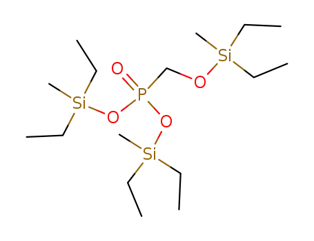 <(Diaethyl-methyl-silyloxy)-methyl>-phosphonsaeure-bis-(diaethyl-methyl-silylester)