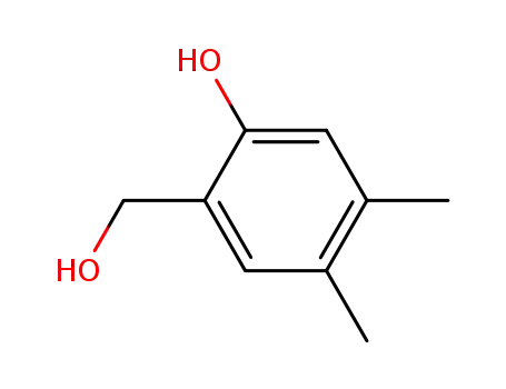 Molecular Structure of 10496-92-1 (2-(hydroxymethyl)-4,5-dimethylphenol)